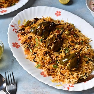 Gutti Vankai (Baingan) Biryani